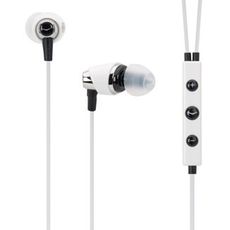 Klipsch IMAGE S4i-WH Premium Noise-Isolating Headset with 3-Button Apple Control, White