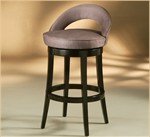 Urbana UB225 Swivel Bar Stool - Feher Black & Wrangler with Leopard