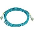 10Gb Fiber Optic Cable, LC/LC, Multi Mode, Duplex - 5 Meter(50/125 Type)- Aqua