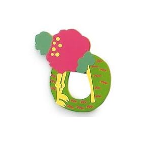 O for Ostrich - Wooden animal alphabet letter