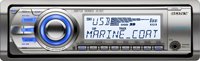 Sony CDXM60UI Marine CD Receiver MP3/WMA/AAC Player with USB Wire for iPod and USB Devices (White/Silver)