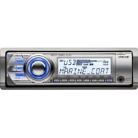 Sony CDXM60UI Marine CD Receiver MP3/WMA/AAC Player with USB Wire for iPod and USB Devices (White/Silver)