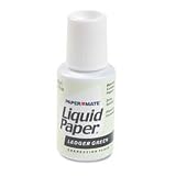 Liquid Paper Stock Colors Correction Fluid, .6 Ounce, Ledger Green PAP56701