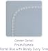 SwaddleDesigns Swaddle Designs Pastel Blue w/White Trim Swaddling Swaddler Blanket