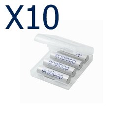 10 x 4pc Sanyo eneloop AAA batteries (800 mAh) AAA (ADVANTAGE SET - 20% discount)