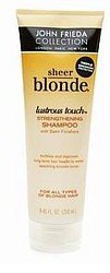 John Frieda Sheer Blonde Lustrous Touch Strengthening Shampoo for All Types of Blonde Hair, 8.45 Ounce