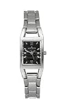 AK Anne Klein Silver-tone Bracelet Black Dial Women's Watch #6419BKSV