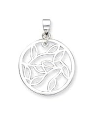 Sterling Silver Fancy Round Pendant