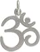 Open Design Om (Ohm) Pendant in Sterling Silver, #7635