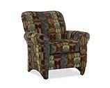 Klaussner 450C Twister Pattern Teal Color Chair