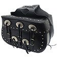 Motorcycle Saddlebags with Studs Concho SD1571