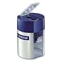Handheld Double Hole Cylinder Pencil Sharpener, Blue/Silver (STD512001) Category: Pencil Sharpeners