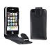 MaryCom Ledertasche PREMIUM QUALIT�T f�r Apple iPhone 4G in Schwarz mit Magnetverschlu� / Ledercase, Lederetui, Handy H�lle, Case, Etui + Gratis Displayschutz Folie und Putztuch / Leder S 4G