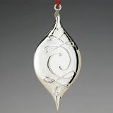 Waterford Fine Silver Gifts Ballet Ribbon Pendant Silverplated Ornament