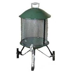 Whalen - 41200-D - 20 inch w/ Cover Portable Outdoor Fire Pit - Black - 18 in. Tall Screen
