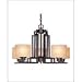 Savoy House Saxon English Bronze Five-Light Chandelier