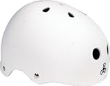 Triple 8 Brainsaver Rubber White Large Skateboard Helmet with Sweatsaver Liner