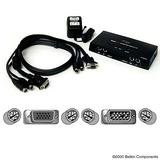 Belkin F1D201 2-Port Omniview Reverse Automatic KVM Switch for PS2 Mouse Only