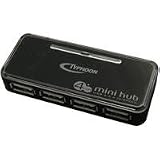 Produkt-Bild: Typhoon USB 2.0 Mini 4-Port Hub schwarz