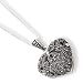 Sterling Silver Marcasite Heart Locket With Chain - 18 Inch - Italian