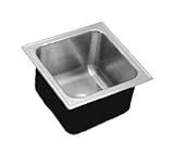 Just Bar Congenialty Group Topmount Stainless Steel Sink, SBX-1515-A-GR