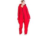Produkt-Bild: PEARL basic Einteiliger Hausanzug aus flauschigem Fleece, Gr. L