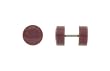 Neon Mauve Acrylic Fake Plug - 16g Wire - 9mm - Sold as a Pair