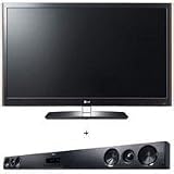 LG 47LV5500 47 inch Class LED LCD TV, Full HD 1080p, - Bundle - with LG LSB306 Sound Bar