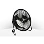 4" ALUMINIUM INDUSTRIAL STYLE MINI OFFICE DESK FAN by Pro-Elec