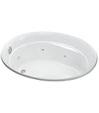 60 X 42 Acrylic Oval Whirlpool Serif White