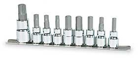 Brake Socket Set,Star And Hex Bi Westward 1EJZ9 by Westward