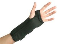 Cock Up Wrist Splint Black Foam - Large Right