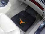 Texas Longhorns 18X27 Heavy Duty 2-Piece Vinyl Car Mats