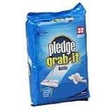 JohnsonDiversey Refill for Pledge Grab-It, Dry Disposable Cloths, 32/Pack.