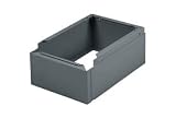 Steel Locker Closed Base For Lockers With No Legs 12W X 15D Gray