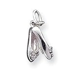 Sterling Silver Ballet Slippers Charm