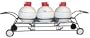 3 Golf Ball Condiment Caddy Set Ceramic