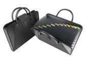 C-Line 48211 C-Line Expanding File with Handles, Letter - Black