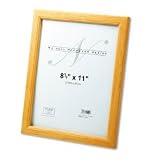 Solid Oak Hardwood Frame, 8-1/2 x 11, Natural Finish (NUD15109)