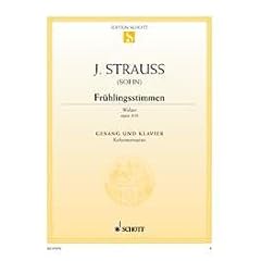 Fr�hlingsstimmen: Walzer. op. 410. Koloratursopran und Klavier. (Edition Schott Einzelausgabe)