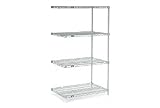 63'H Nexel Chrome Wire Shelving Add-On - 24'W X 14'D
