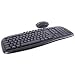 Black 2.4Ghz Wireless Keyboard and Optical Mouse - With Nano USB Dongle UK Layout