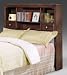 Casual Contemporary Midtowne Full Bookcase Headboard