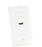 HDMI Wall Plate 1.3a - White - Single Port