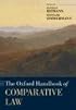 The Oxford Handbook of Comparative Law (Oxford Handbooks in Law)