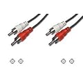5m Stereo Cinch Anschlusskabel Anschluss Kabel 2x Stecker auf 2x Stecker