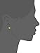 Amazon Collection 10k Gold Round Semi-Precious Gemstone Stud Earrings