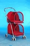 Red Double Deck Pet Stroller
