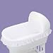 White Batiste Jumbo Bassinet: Bumper/Liner and Sheet