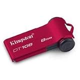 Kingston DataTraveler 108 8 GB Flash Drive DT108/8GBZ